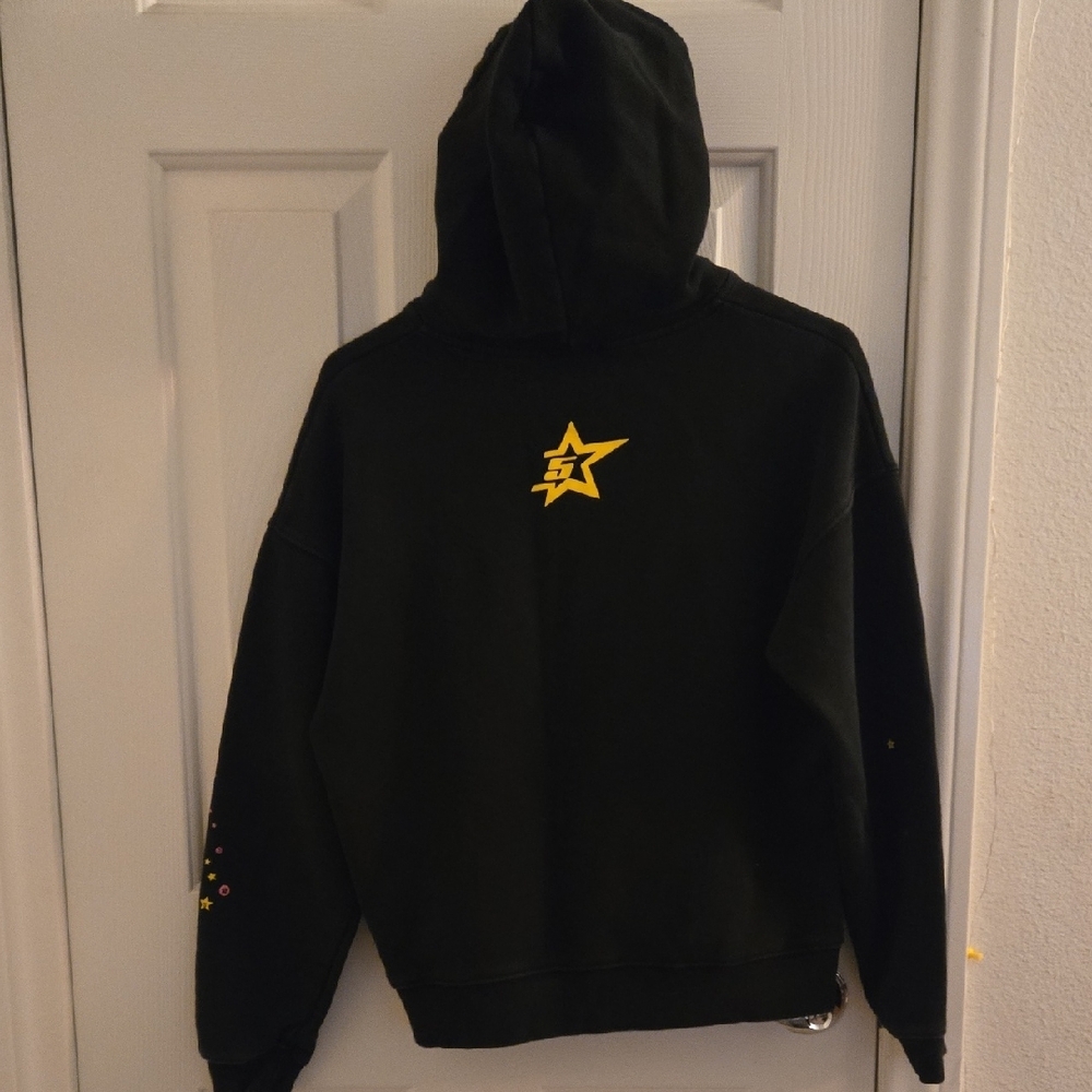 Black Hoodie with Graphic Design - Picture 5 of 5